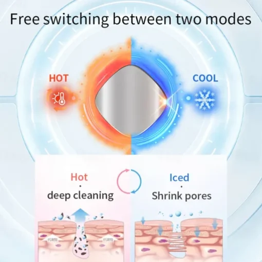 -5 To 48 Degree Large Ice Hammer Face Massager Face Lifting Beauty Instrument 6 Colors Photon Light Therapy for Skin Rejuvenation
