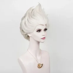 2 Tone Gray Cosplay Wig for Wicked Undersea Witch Cosplay for Women Carnival Costume Crazy Wig Hair (Only Wigs) Halloween Wigs