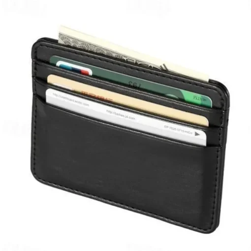 2023 Ultra Slim Front Pocket Wallet Mens Wallet With Card Slots Minimalist Travel Wallet Id Window Slots For Id Cards Wallet