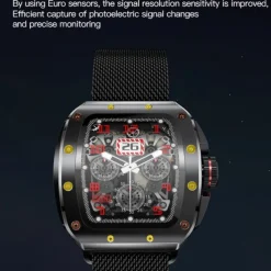 696 V68 Smart Watch 1.76 inch Smartwatch Fitness Running Watch Bluetooth Pedometer Call Reminder Sleep Tracker Compatible with Android iOS Men Hands-Free Calls Message Reminder IPX-0 44mm Watch Case