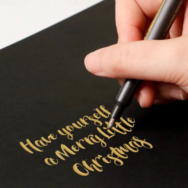 10 Vibrant Colors Metallic Markers - Perfect for Rock Painting DIY Photo Albums Scrapbook Crafts and More!