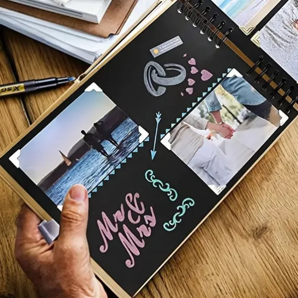 10 Vibrant Colors Metallic Markers - Perfect for Rock Painting DIY Photo Albums Scrapbook Crafts and More!