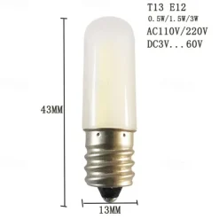 1.4 W LED Globe Bulbs 80 lm E12 T 2 LED Beads
