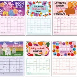 2025 Wall Calendar Here We Go Again Rainbow Skylight Decomposition Stationary Deli A5 Spiral Pilotg Chalkboard Calendar