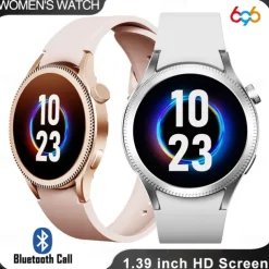 696 ZM34 Smart Watch 1.39 inch Smart Band Fitness Bracelet Bluetooth Pedometer Call Reminder Sleep Tracker Compatible with Android iOS Women Men Hands-Free Calls IP 67 40mm Watch Case