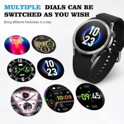 696 ZM34 Smart Watch 1.39 inch Smart Band Fitness Bracelet Bluetooth Pedometer Call Reminder Sleep Tracker Compatible with Android iOS Women Men Hands-Free Calls IP 67 40mm Watch Case