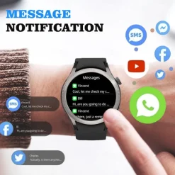 696 ZM34 Smart Watch 1.39 inch Smart Band Fitness Bracelet Bluetooth Pedometer Call Reminder Sleep Tracker Compatible with Android iOS Women Men Hands-Free Calls IP 67 40mm Watch Case