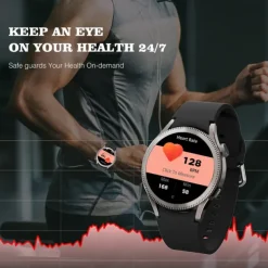696 ZM34 Smart Watch 1.39 inch Smart Band Fitness Bracelet Bluetooth Pedometer Call Reminder Sleep Tracker Compatible with Android iOS Women Men Hands-Free Calls IP 67 40mm Watch Case