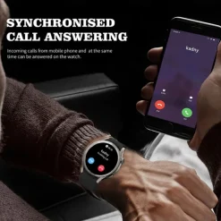 696 ZM34 Smart Watch 1.39 inch Smart Band Fitness Bracelet Bluetooth Pedometer Call Reminder Sleep Tracker Compatible with Android iOS Women Men Hands-Free Calls IP 67 40mm Watch Case