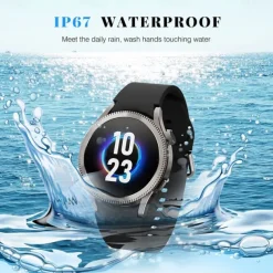 696 ZM34 Smart Watch 1.39 inch Smart Band Fitness Bracelet Bluetooth Pedometer Call Reminder Sleep Tracker Compatible with Android iOS Women Men Hands-Free Calls IP 67 40mm Watch Case