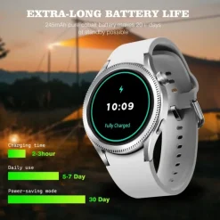 696 ZM34 Smart Watch 1.39 inch Smart Band Fitness Bracelet Bluetooth Pedometer Call Reminder Sleep Tracker Compatible with Android iOS Women Men Hands-Free Calls IP 67 40mm Watch Case