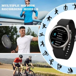 696 ZM34 Smart Watch 1.39 inch Smart Band Fitness Bracelet Bluetooth Pedometer Call Reminder Sleep Tracker Compatible with Android iOS Women Men Hands-Free Calls IP 67 40mm Watch Case