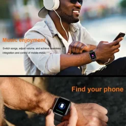 696 ZW65 Smart Watch 2.01 inch Smart Band Fitness Bracelet Bluetooth Pedometer Call Reminder Sleep Tracker Compatible with Android iOS Women Men Hands-Free Calls Message Reminder Custom Watch Face