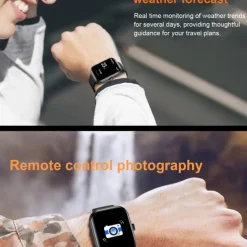 696 ZW65 Smart Watch 2.01 inch Smart Band Fitness Bracelet Bluetooth Pedometer Call Reminder Sleep Tracker Compatible with Android iOS Women Men Hands-Free Calls Message Reminder Custom Watch Face