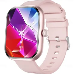 696 ZW65 Smart Watch 2.01 inch Smart Band Fitness Bracelet Bluetooth Pedometer Call Reminder Sleep Tracker Compatible with Android iOS Women Men Hands-Free Calls Message Reminder Custom Watch Face