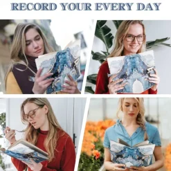 A5 180 Pages Retro Password Book with Lock, Creative Handcrafted Journal, Thickened Paper, Student Notepad Binder, Back to School Gift, Stationery Notebook