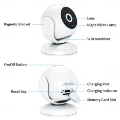 A5 Camera HD 1080p Wireless WiFi Surveillance Bluetooth Pairing Camera Outdoor Sports DV Small Surveillance