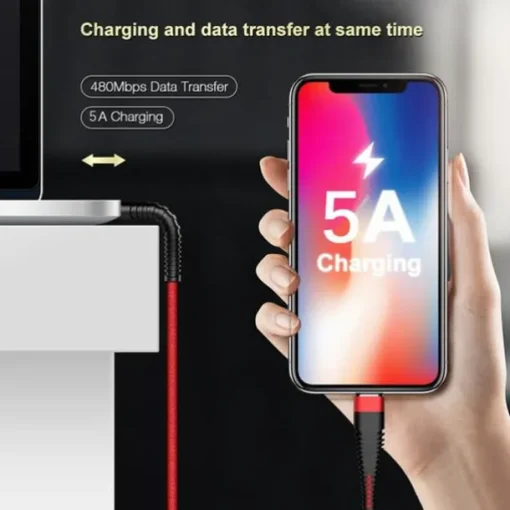 5A Data USB Cable for iPhone Fast Charger Charging Cable For Android phone type c xiaomi huawei Samsung Charger Wire For iPad