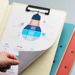 A4 File Folder Clipboard Writing Pad Memo Clip Board Double Clips Test Paper Storage Organizer Portable Pad School Supplies Offi