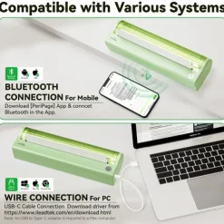 A4 ink-free Small Work Paper Office Portable Mini High Cleaning Brush Question Printer