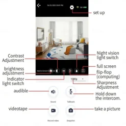 A3 IP Camera 1080P Mini Wireless Motion Detection Remote Access IR-cut Indoor Support 64 GB