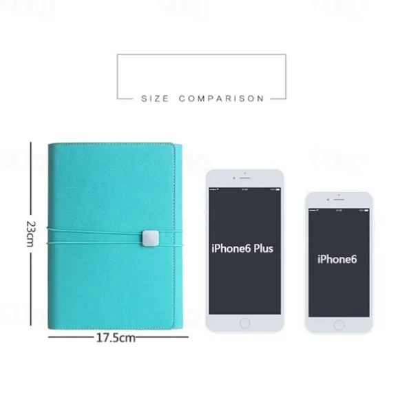 A5 Loose Leaf Creative Notepad Multifunctional Business Leather Notebook Card Phone Organizer Bag