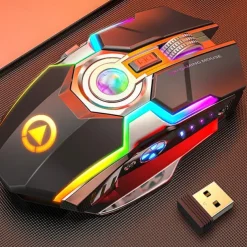 A5 rechargeable wireless mouse gaming RGB luminous mute silent colorful computer gaming mouse