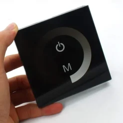 3*4A 12V-24V Single Color LED Controller Dimmer Change Brightness Touch Panel Dimmer Wall Switch Controller