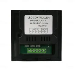 3*4A 12V-24V Single Color LED Controller Dimmer Change Brightness Touch Panel Dimmer Wall Switch Controller