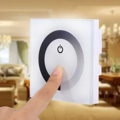 3*4A 12V-24V Single Color LED Controller Dimmer Change Brightness Touch Panel Dimmer Wall Switch Controller