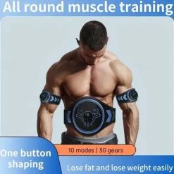 Abdominal Muscle Training Fitness Waist Belt For Fat Burning And Weight Loss Exercise Abdominal Trainer