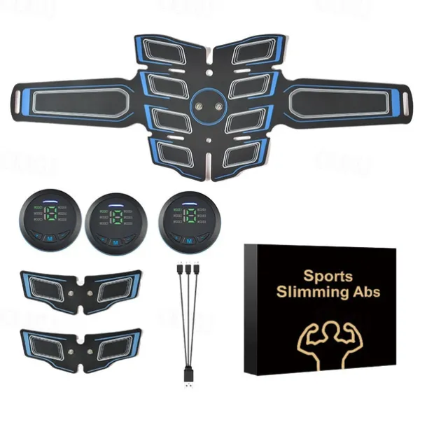 ABS Muscle Stimulator Ab Machine Portable Abdominal Toning Belt Home Office Fitness Workout Equipment For Abdomen