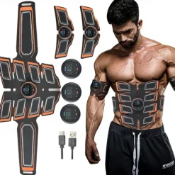ABS Muscle Stimulator Ab Machine Portable Abdominal Toning Belt Home Office Fitness Workout Equipment For Abdomen