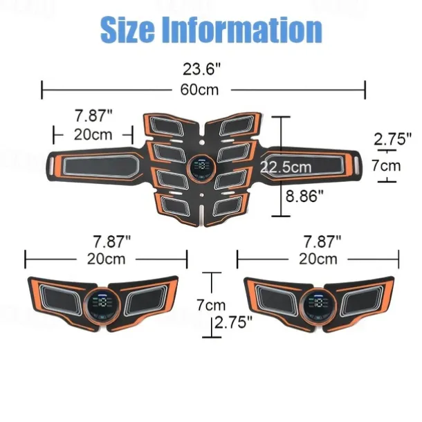 ABS Muscle Stimulator Ab Machine Portable Abdominal Toning Belt Home Office Fitness Workout Equipment For Abdomen