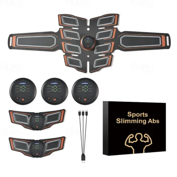 ABS Muscle Stimulator Ab Machine Portable Abdominal Toning Belt Home Office Fitness Workout Equipment For Abdomen