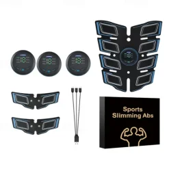 ABS Muscle Stimulator Ab Machine Portable Abdominal Toning Belt Home Office Fitness Workout Equipment For Abdomen