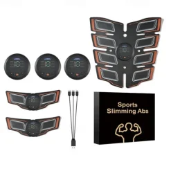 ABS Muscle Stimulator Ab Machine Portable Abdominal Toning Belt Home Office Fitness Workout Equipment For Abdomen
