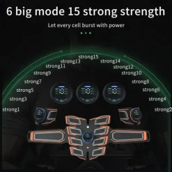 ABS Muscle Stimulator Ab Machine Portable Abdominal Toning Belt Home Office Fitness Workout Equipment For Abdomen