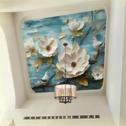 Abstract 3D Wallpaper Traditional Chinese Painting Home Decoration Wall Mural Roll Peel and Stick Removable PVC/Vinyl Material Self Adhesive/Adhesive Required Wall Decor for Living Room