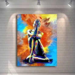 Abstract Woman Nude Canvas Painting Sexy Body Art Canvas Painting Print Sex Posters Wall Art Pictures Modern Bedroom Home Decor