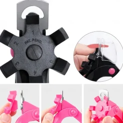 Acrylic Nail Clipper Adjustable Stainless Steel Nail Trimmer Artificial Fake Nail Tip Cutter For False Nail Art Manicure