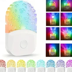 Acrylic Shaped LED Night Light Living Room And Bedroom Decoration Light Gradient Effect Of Color Light Eye Protection Without Flicker Uk Us Eu Power Plug 1pc