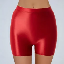 Activewear Exotic Dancewear Pole dance Shorts Pure Color Splicing Women's Training Daily Wear High Nylon