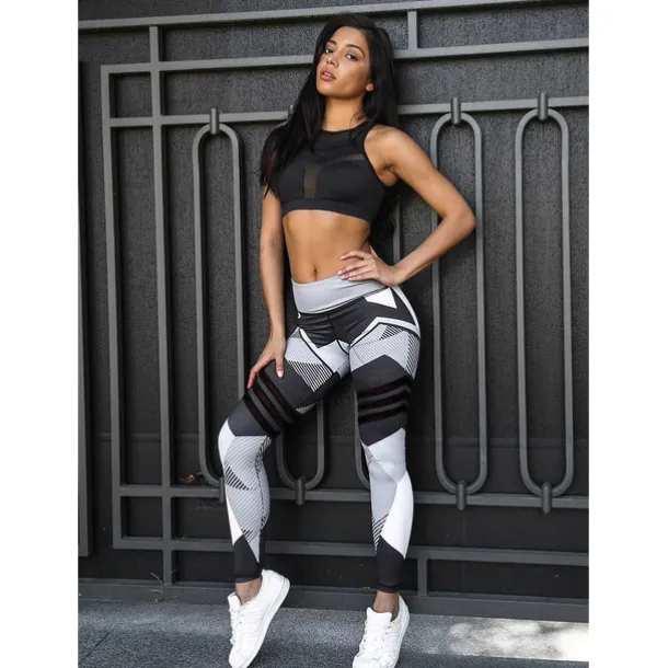Activewear Pants Pattern / Print Women's Daily Wear Running Terylene Polyester Taffeta