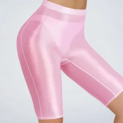 Activewear Pole dance Shorts Pure Color Splicing Women's Training Daily Wear High Polyester
