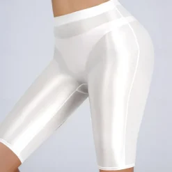 Activewear Pole dance Shorts Pure Color Splicing Women's Training Daily Wear High Polyester