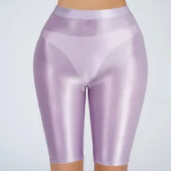 Activewear Pole dance Shorts Pure Color Splicing Women's Training Daily Wear High Polyester