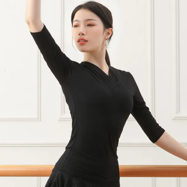 Activewear Top Pure Color Women's Training Performance Half Sleeve Cotton Blend