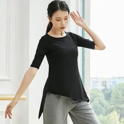 Activewear Top Solid Women's Training Performance Half Sleeve Modal