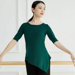 Activewear Top Solid Women's Training Performance Half Sleeve Modal